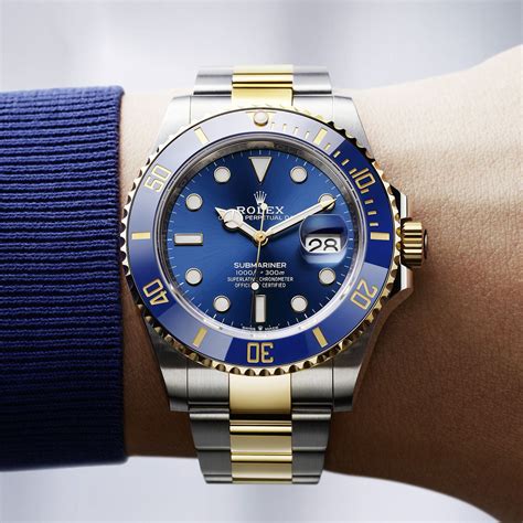 rolex submariner azul y oro|rolex submariner oro amarillo.